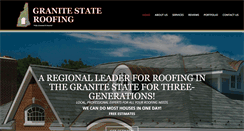 Desktop Screenshot of granitestateroofing.com