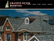 Tablet Screenshot of granitestateroofing.com